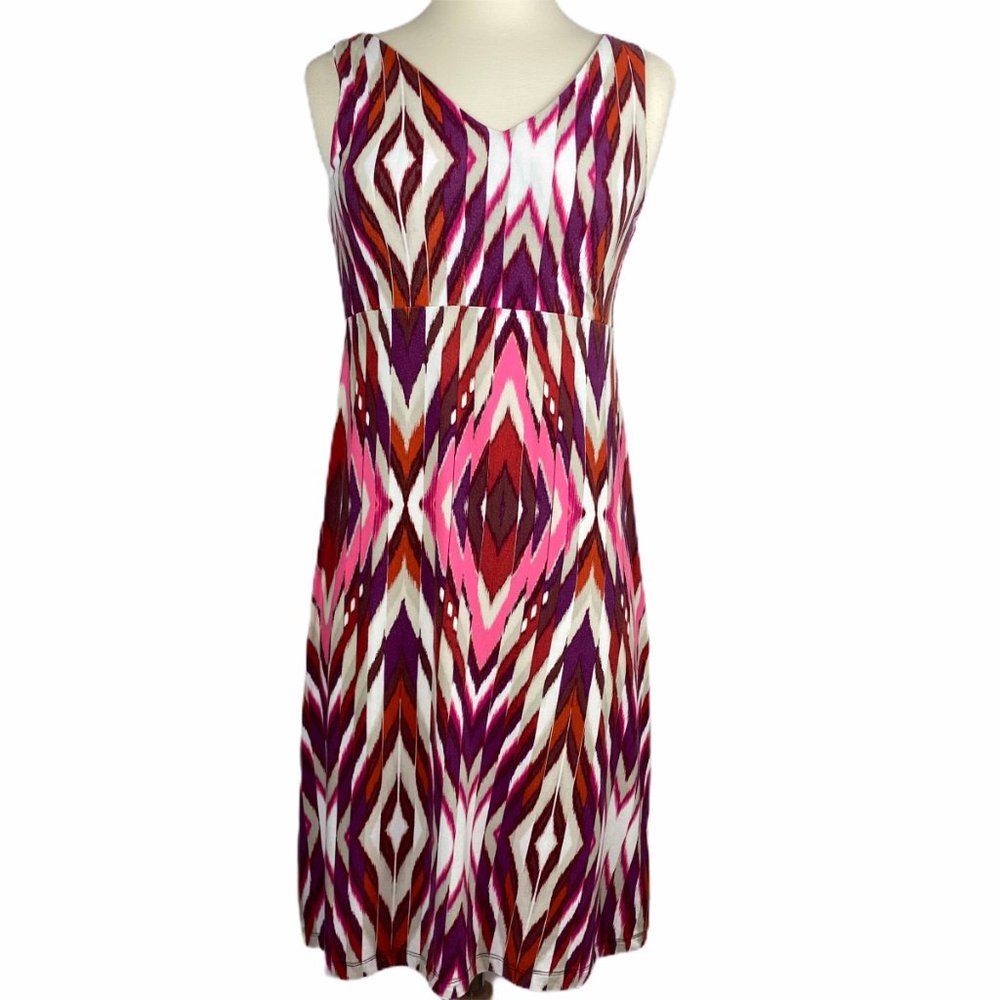 Athleta Paisley V-neck Dress Small